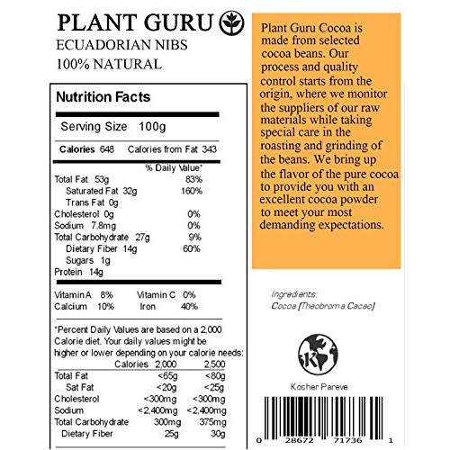 Premium Raw Cacao Nibs - 5 Pounds Guaranteed Highest Quality