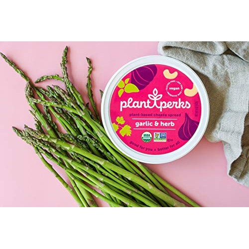 Plant Perks, Pack of 1 Garlic & Herb Spread, Vegan & Plant-Bas...