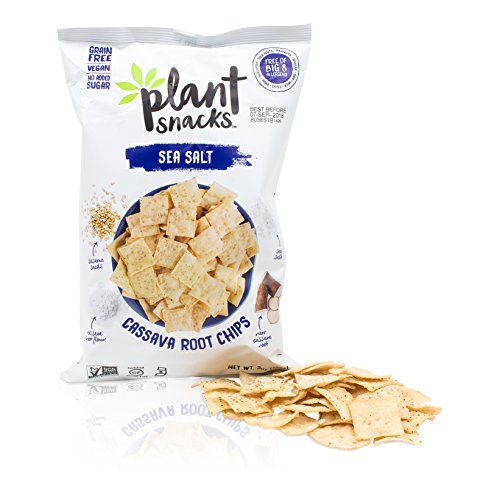Plant Snacks Cassava Crunch, Sea Salt, Yuca Root Chips 5 Oz Pa