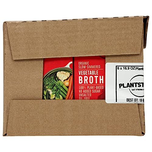 Plant-Strong Organic Slow-Simmered Vegetable Broth, 16.9 Fz