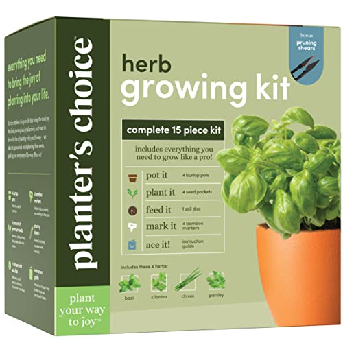 Indoor Herb Garden Starter Kit - Cooking Gifts for Women Gardene...