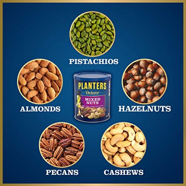 Planters Deluxe Mixed Nuts 15.25 oz Canister