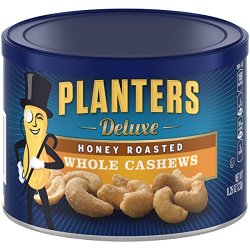 Planters Deluxe Whole Cashews Honey Roasted, 8.25 Ozpack Of 3