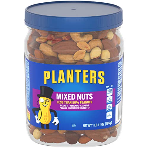 Planters Mixed Nuts, Regular Mixed Nuts, 1Lb 11 Ounce Jar