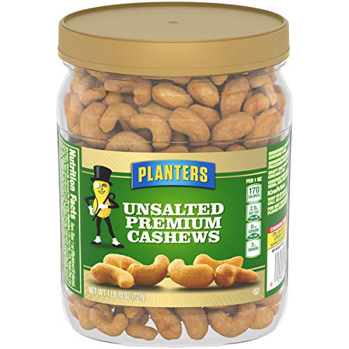 Planters Unsalted Premium Cashews, 26.0 Oz Jar