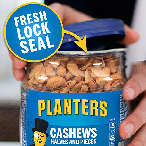 Planters Cashew Halves &Amp; Pieces, 26 Oz. Resealable Canister - En