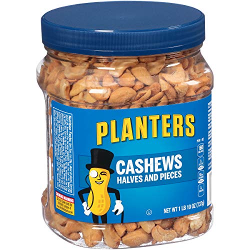 Planters Cashew Halves &Amp; Pieces, 26 Oz. Resealable Canister - En