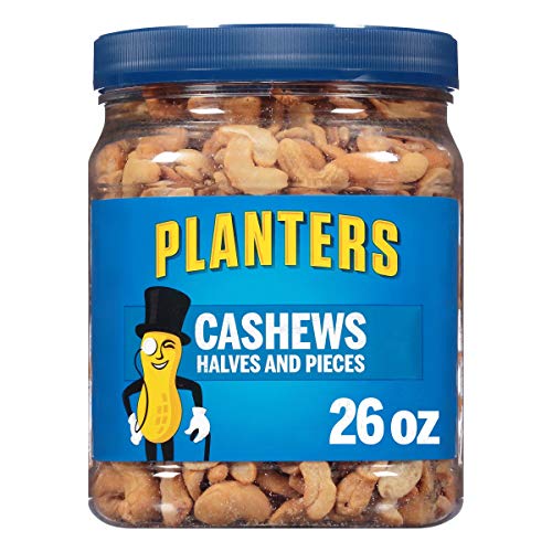 Planters Cashew Halves &Amp; Pieces, 26 Oz. Resealable Canister - En