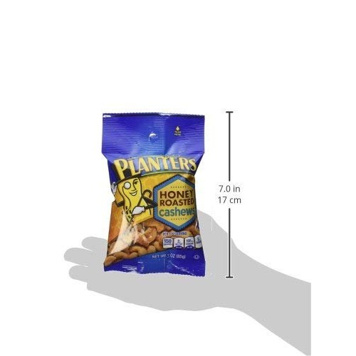 Planters Cashews, Honey Roasted, 3-Ounce Bags Pack - 3