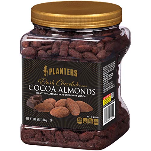 Planters Dark Chocolate Flavor Cocoa Almonds 37Oz Canister