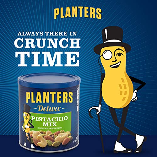 Planters Deluxe Pistachio Mix, 14.5 Oz. Resealable Container - V