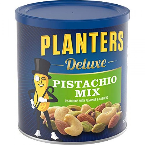 PLANTERS Deluxe Pistachio Mix, 14.5 oz. Resealable Container - V...