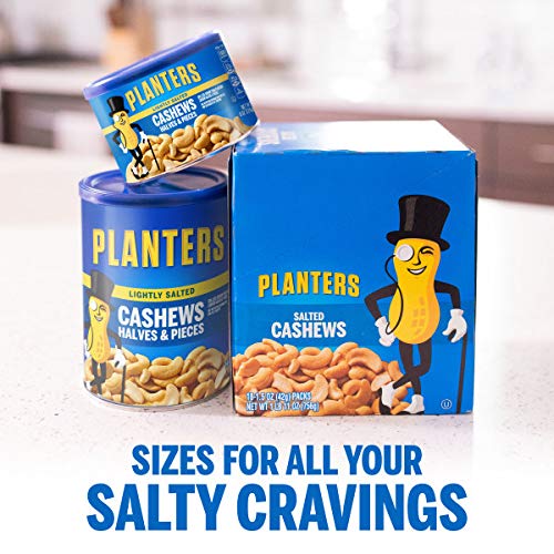 Planters Lightly Salted Cashew Halves &Amp; Pieces, 14 Oz Canisters