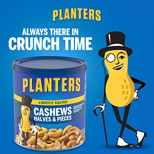 Planters Lightly Salted Cashew Halves &Amp; Pieces, 14 Oz Canisters