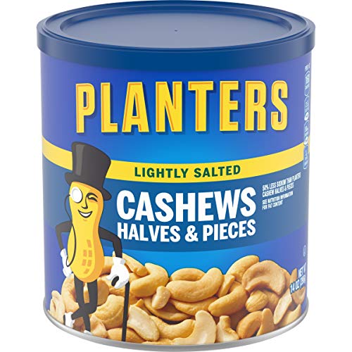 Planters Lightly Salted Cashew Halves &Amp; Pieces, 14 Oz Canisters