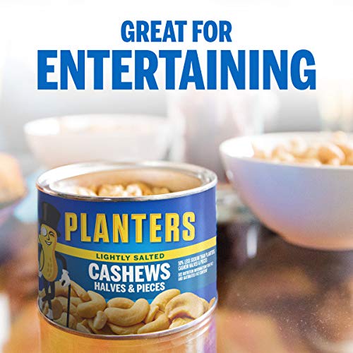 Planters Lightly Salted Cashew Halves &Amp; Pieces, 8 Oz Canisters