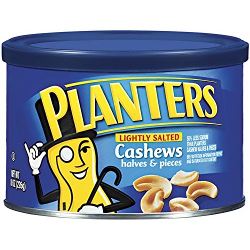 Planters Lightly Salted Cashews Pieces, 8 Oz