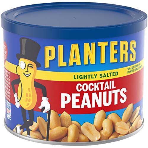 Planters Lightly Salted Cocktail Peanuts 12 Oz Jar