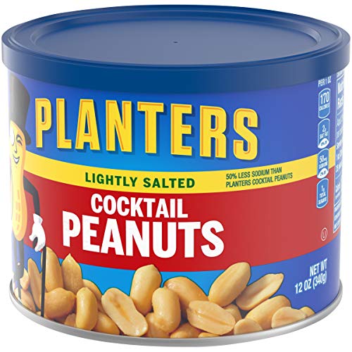 Planters Lightly Salted Cocktail Peanuts 12 Oz Jar
