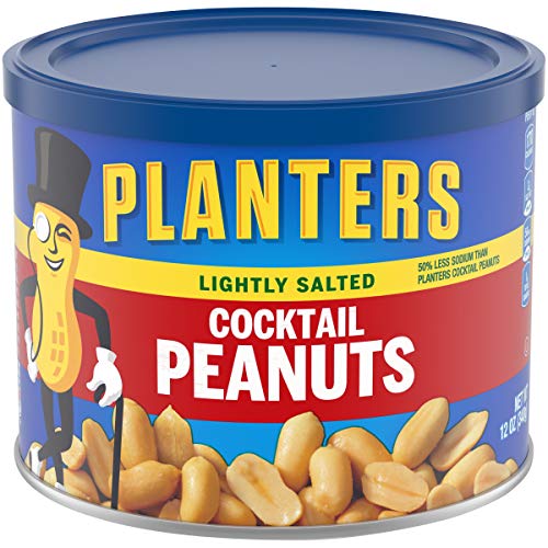 Planters Lightly Salted Cocktail Peanuts 12 Oz Jar