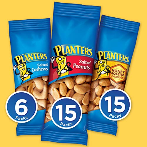 Planters Nuts Cashews and Peanuts Variety Pack Snack Nuts 36 Co...