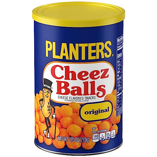 PLANTERS Original Cheez Balls Cheese Flavored Snacks, 2.75 oz Ca...
