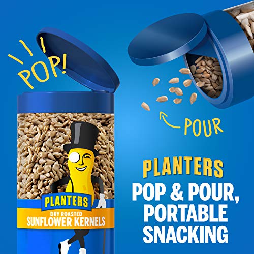 Planters Pop & Pour Dry Roasted Sunflower Seeds, 4 - 5.85 oz. J...