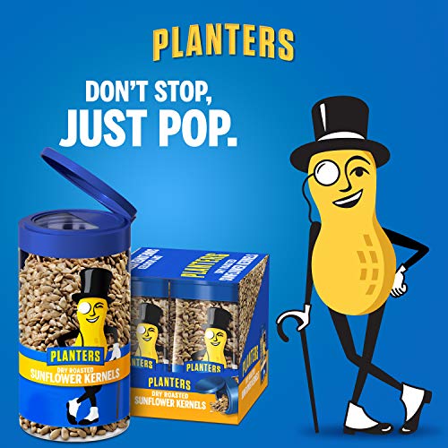 Planters Pop & Pour Dry Roasted Sunflower Seeds, 4 - 5.85 oz. J...
