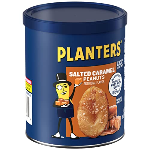 Planters Salted Caramel Peanuts 8 Ct Pack, 6 Oz Canisters