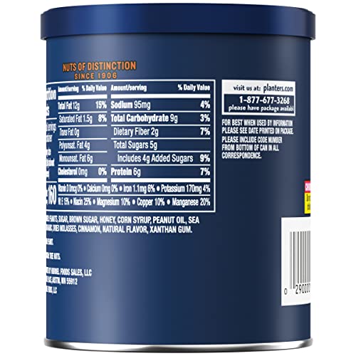Planters Salted Caramel Peanuts 8 Ct Pack, 6 Oz Canisters