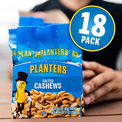 Planters Salted Cashews, 1.5 Oz. Bags 18 Pack - Individually P