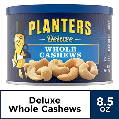 Planters Deluxe Whole Cashews 8.5 Oz Jar