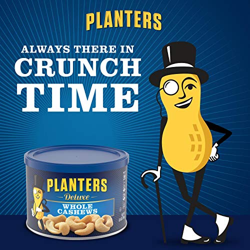 Planters Deluxe Whole Cashews 8.5 Oz Jar