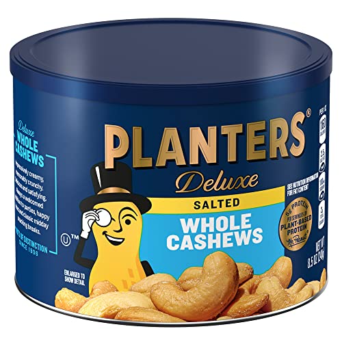 Planters Deluxe Whole Cashews 8.5 Oz Jar