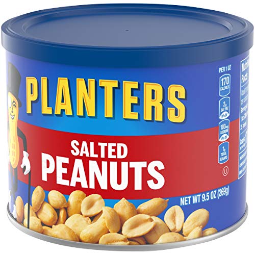 Planters Salted Peanuts 9.5 Oz Jars, Pack Of 6