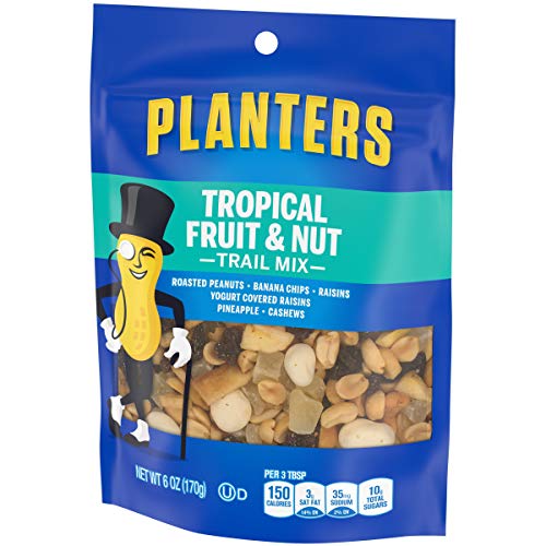 Planters Tropical Fruit &Amp; Nut Trail Mix 6 Oz Pouches, Pack Of 12