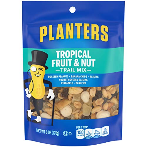 Planters Tropical Fruit &Amp; Nut Trail Mix 6 Oz Pouches, Pack Of 12