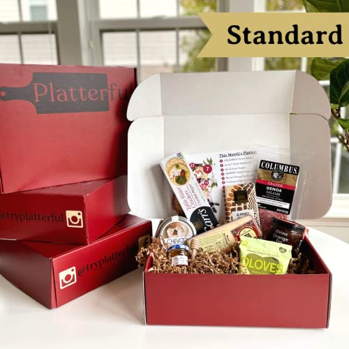 Platterful Charcuterie Box - All In One Kit With Several Meats, ...