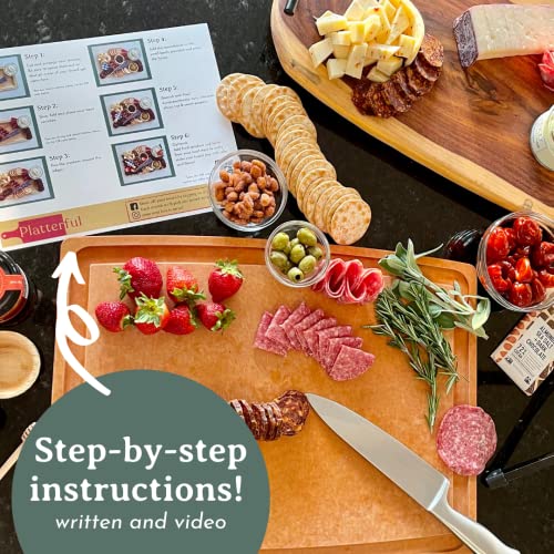 Platterful Charcuterie Box - All In One Kit With Several Meats, ...