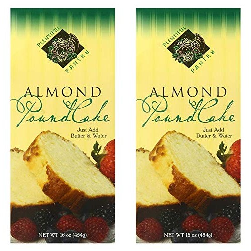 Plentiful Pantry Almond Pound Cake Mix 16 Ounce, 2-Pack - Just A