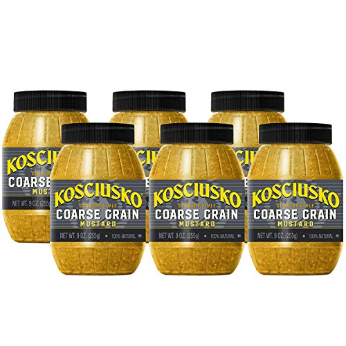 Plochmans Kosciusko Coarse Grain Mustard 9 Ounce 6 Pack