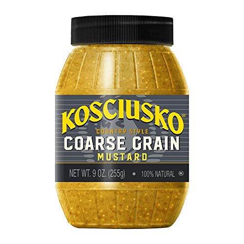 Plochmans Kosciusko Coarse Grain Premium Mustard 9 Ounce 4 Pack