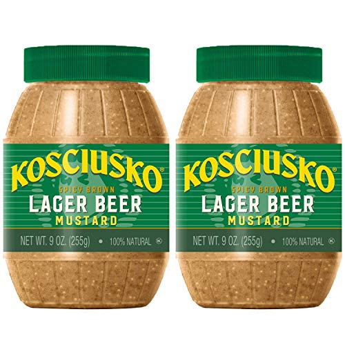Plochmans Kosciusko Lager Beer Mustard 9 Ounce 2 Pack