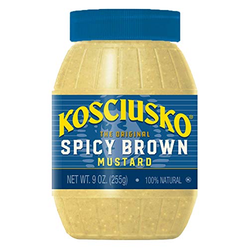 Plochmans Kosciusko Mustard Spicy Brown 9 Ounce 3 Pack