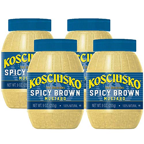 Plochmans Kosciusko Premium Mustard 9 Ounce Spicy Brown Mustar