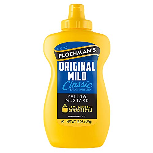 Plochmans Original Mild Classic Yellow Mustard, 15 Oz Bottle 3