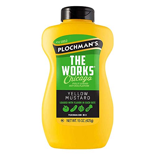 Plochmans The Works Yellow Mustard 15 Oz 2 Pack