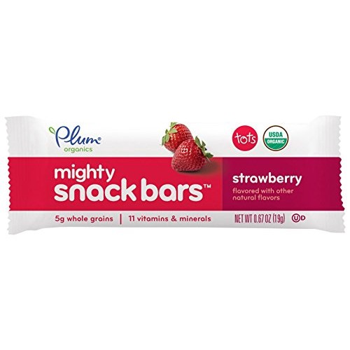 Plum Organics Tots Mighty 6 Bars - Strawberry - 4.02 Oz