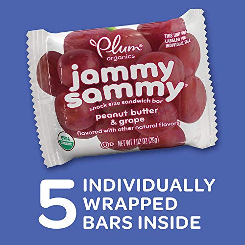 Plum Organics Jammy Sammy Peanut Butter &Amp; Grape, 5.1 Oz, 5 Count