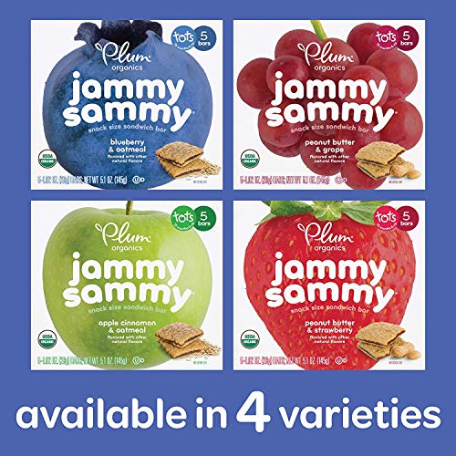 Plum Organics Jammy Sammy Peanut Butter &Amp; Grape, 5.1 Oz, 5 Count